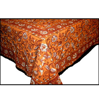 Orduna Earth Dabu Block Printed Tablecloth