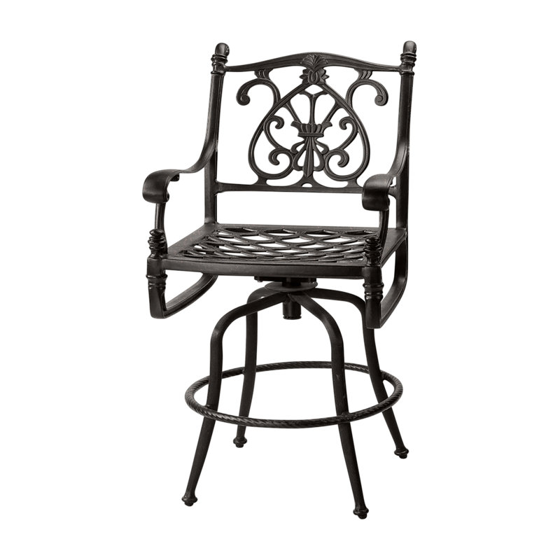 Florence Swivel Balcony Stool, Desert Bronze, 25" Seat Height