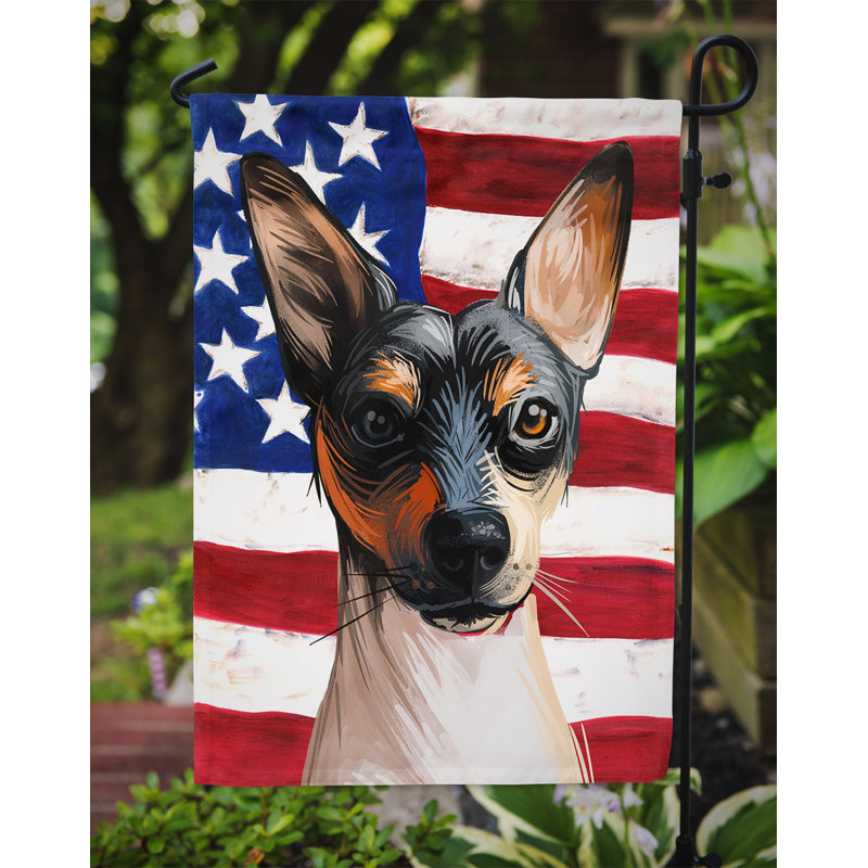 Polyester à 2 côtés 15 x 11 po drapeau de jardin, Ratonero Valenciano
