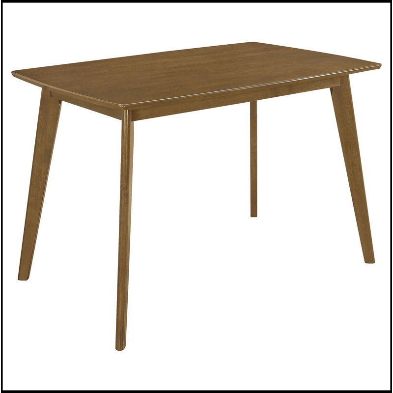 Retro Chestnut Dining Table With Angled Legs