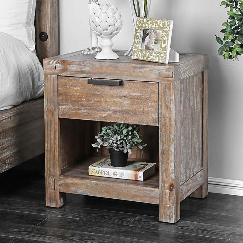 Table de chevet rustique