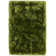 Plush Deep Pile Shaggy Green Rug