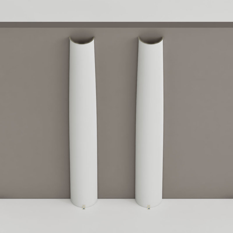Colonne ronde Endura-Stone, 10 po de diamètre x H 6 pi, Base toscane et Scamozzi Capital