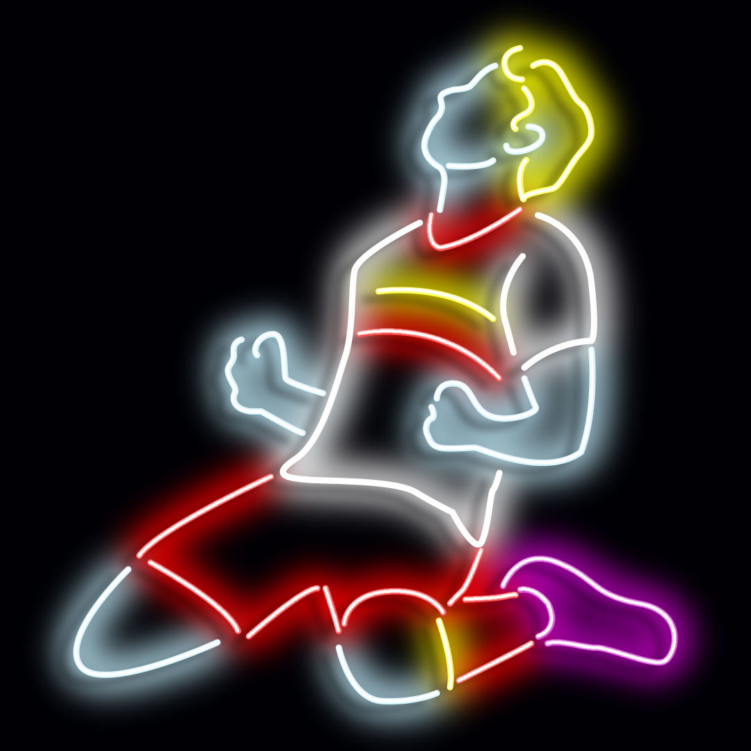 Footballer LED Neon Sign Wall Décor
