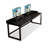 Black Rectangular Solid Wood writing desk-118614552-118614555