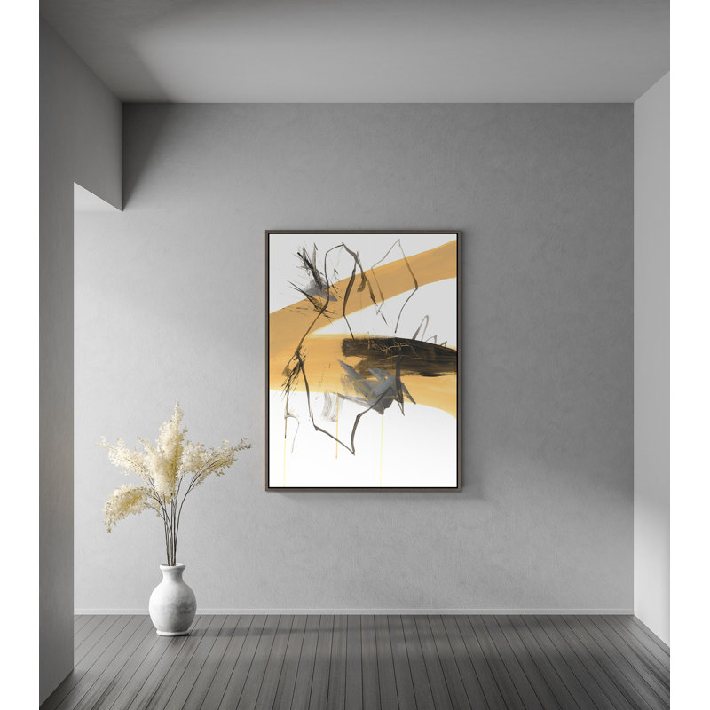«Memories for the Morning III» par Ryan Brown - peinture sur toile encadrée, Verre