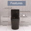 Toilette allongée une pièce à double chasse 1,1 / 1,6 GPF noir mat 1000G