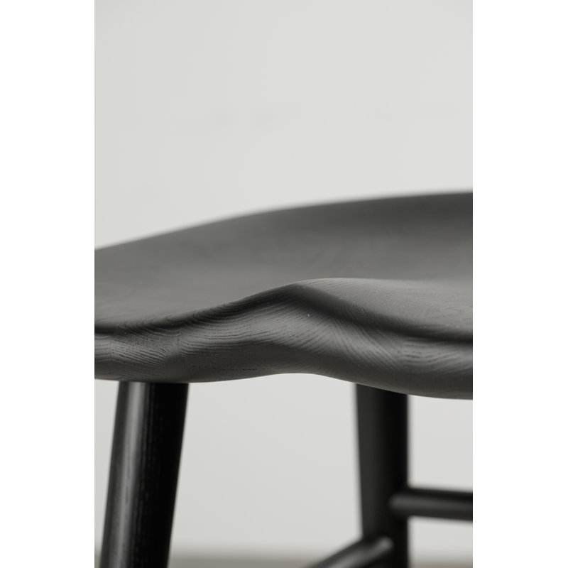 Alma Bar Chair, Counter Stool (25” Seat Height), Matte Black