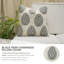 Coussin décoratif en lin viscoélastique gris fait à la main Fabividine Kumud-106270135-106270137-106270136