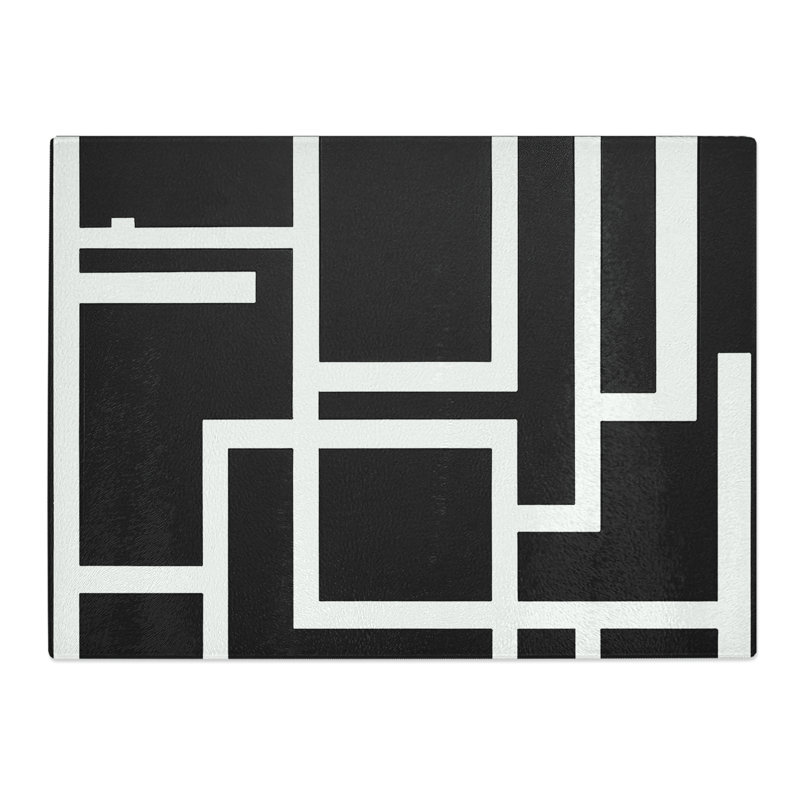 Cubism Abstract Art  Glass Chopping Board