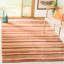 Tibetan Shag Rust Stripes Area Rug-1779362701