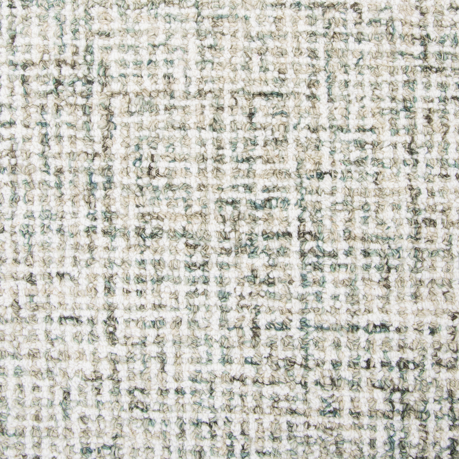 Britley Hand-Tufted Geometric Wool Rug, Round 8'