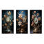 Ensemble de 3 décorations murales fantastiques en métal surréel-1730997652