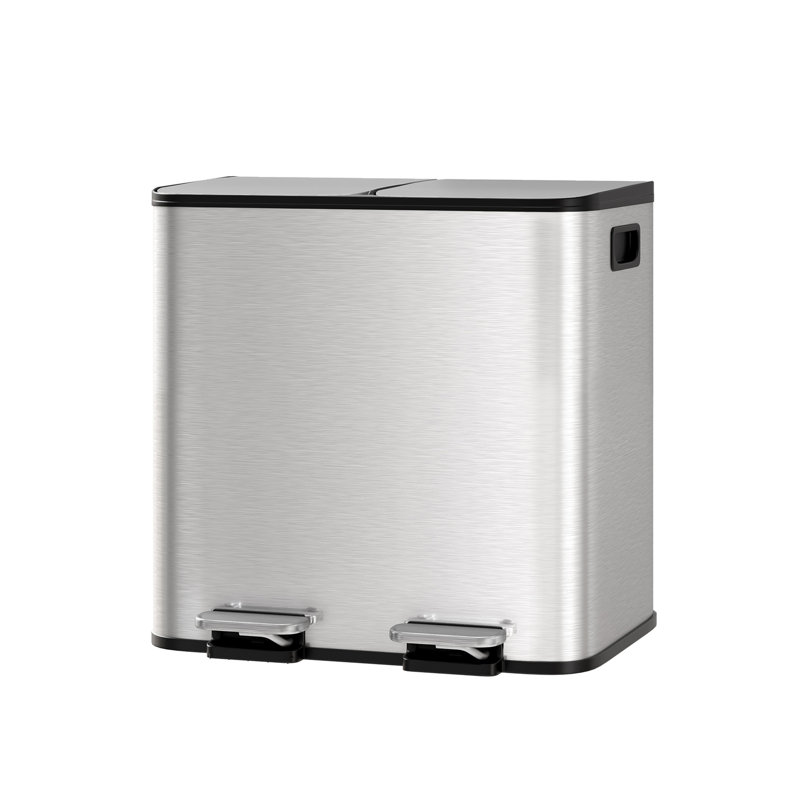Stainless Steel Kitchen Trash Can, Stainless Steel