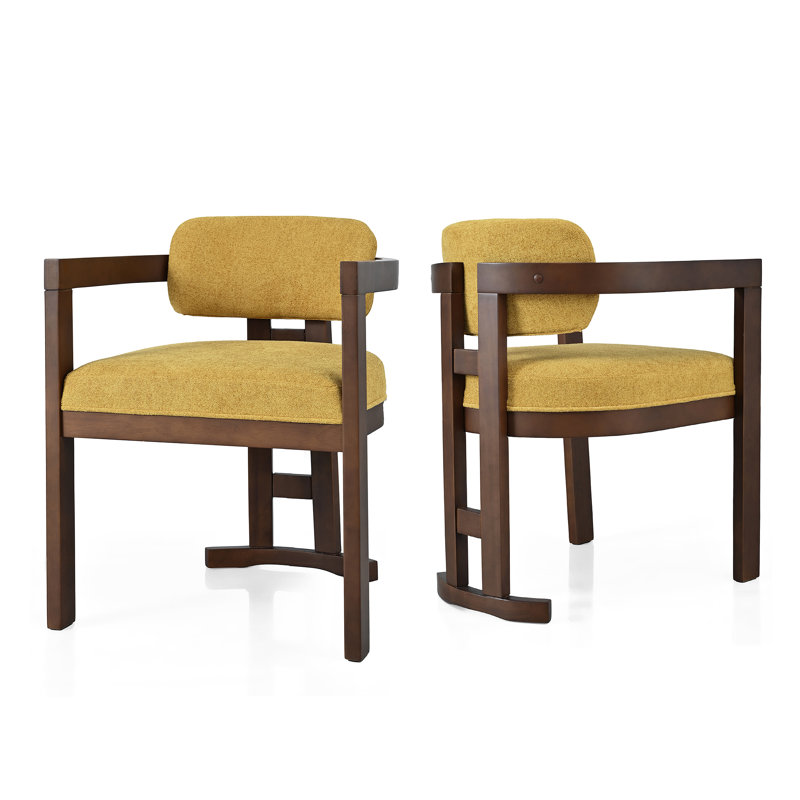 Ensemble de chaises de salle à manger rembourrées en bois durable pour espaces élégants