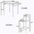 Farmhouse 5-piece Counter Height Drop Leaf Dining Table Set with Dining Chairs-792136013