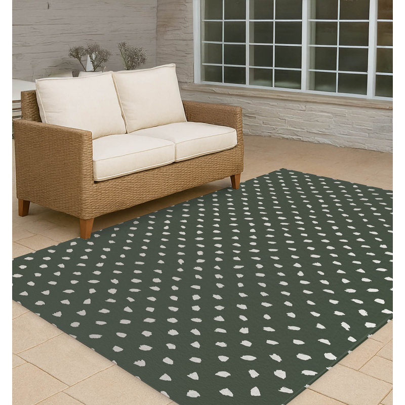 Splat Point Non-Slip Outdoor Rug, Rectangle 2' x 3'