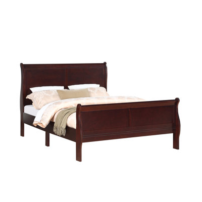 Louis Philip Cherry King Sleigh Bed