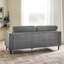 Logi Fabric Seater Sofa - Upholstered Modern Minimalist Boxy Style-394900205-376968452