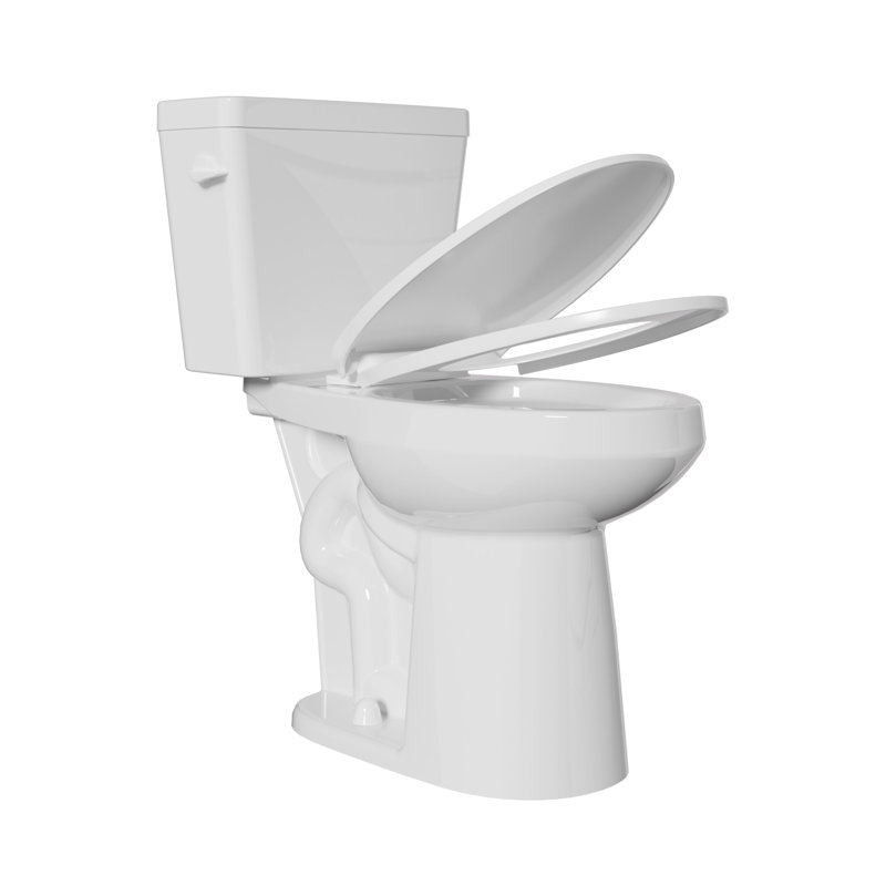 21" Extra Tall Toilet for Seniors, Elongated High Toilet 1.28 GPF Tornado Single Flush, MAP 1000g
