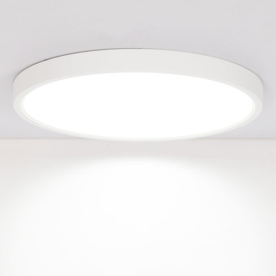 30Cm White Ultra Slim Dimmable LED Flush Mount Ceiling Light With Remote