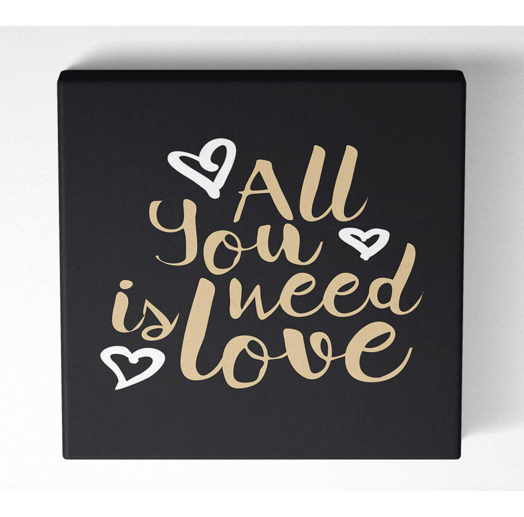 Awrad All You Need Is Love 2 - Wrapped Canvas Kunstdrucke