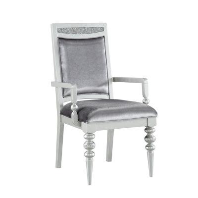 Ensemble de 2 fauteuils - Structure rectangulaire en bois pour 2 chaises, design sophistiqué et revêtement en tissu doux, idéal pour la salle à manger.