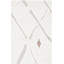 Tapis géométrique touffeté à la main en coton / laine crème / brun / gris Saphira-762921769