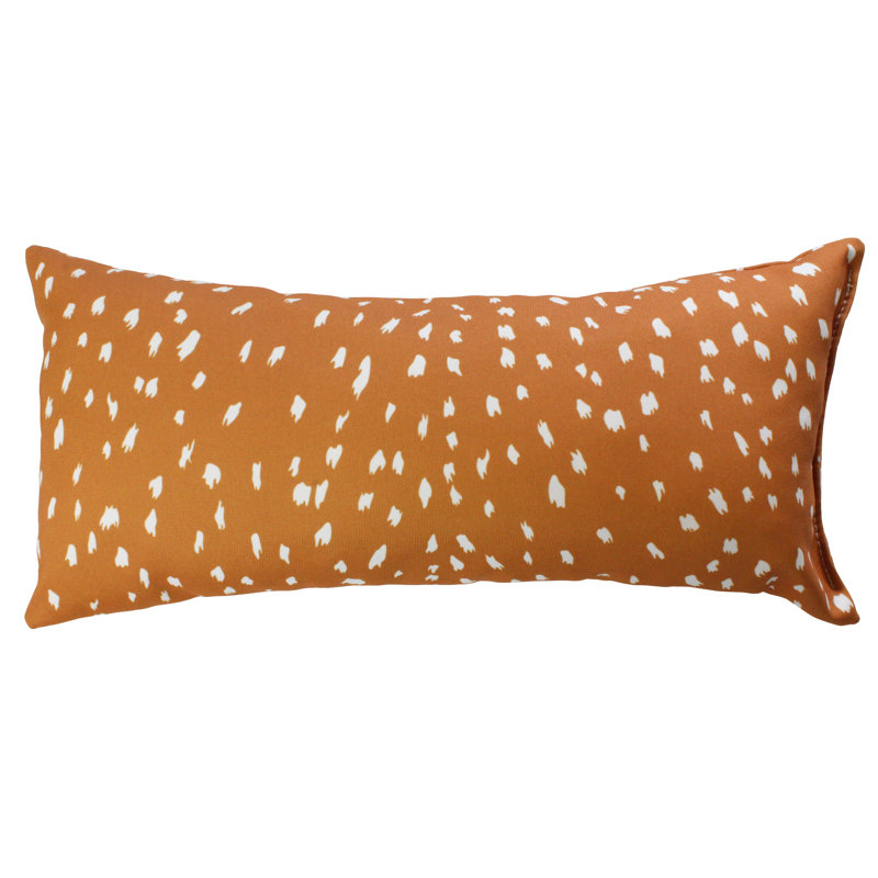 Animal Print Reversible Throw Pillow, Tan