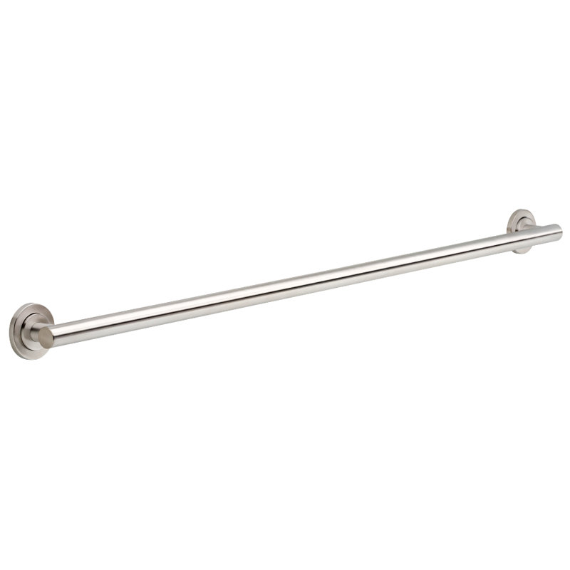 Voisin Decorative ADA Bathroom Shower Safety Grab Bar, Stainless Steel, 1.25" H x 36" W