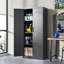 Armoire de garage 71 po en métal - Armoire en acier robuste et sécuritaire pour le garage et le bureau personnel-1492999577