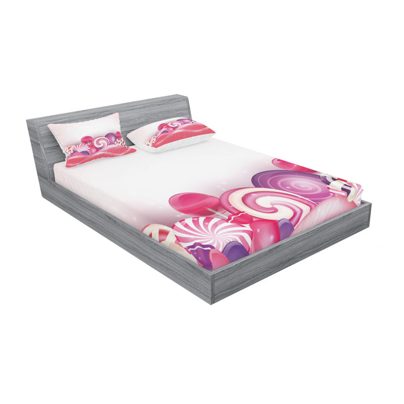 Microfiber Sheet Set, Queen Sheet Set with Fitted Sheet