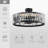 Amundson 25.3" Crystal Caged Ceiling Fan with Remote Control and Light Kit