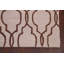 Tapis beige / brun en laine touffeté à la main à motif géométrique-1064267960