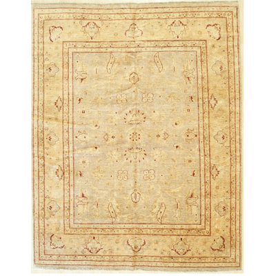 Beige Traditional Oriental Peshawar Area Rug