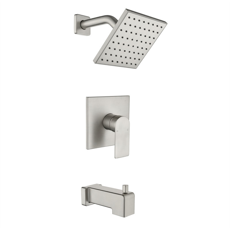 Diverter All-In-One Kit with Rough in-Valve, Brushed Nickel