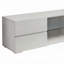 Console à 4 tiroirs blanc brillant