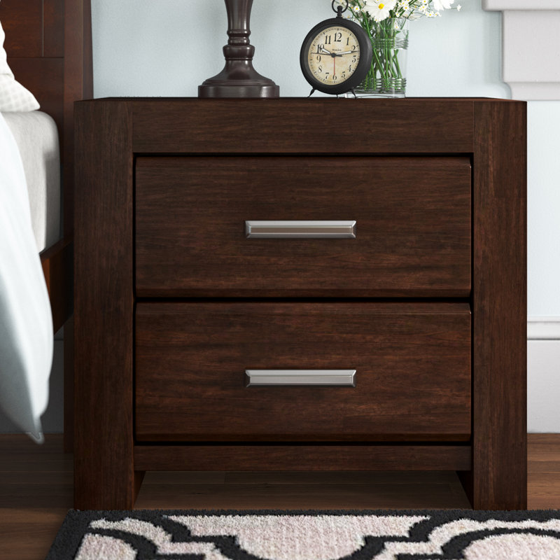Small Nightstand With Storage Drawers,Side Table,End Tbale,Night Stand, Pink