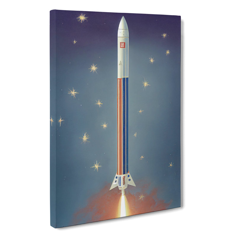 An Amazing Spaceship Rocket - Wrapped Canvas, 60cm H x 40cm W x 3cm D