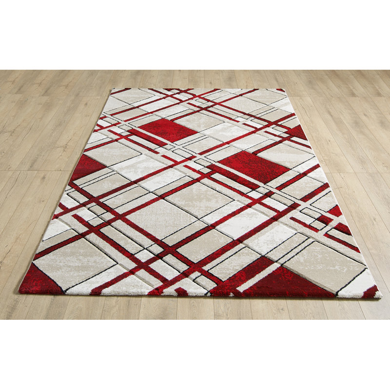 Jedicke Rectangle Plaid Area Rug, Rectangle 160 x 220cm