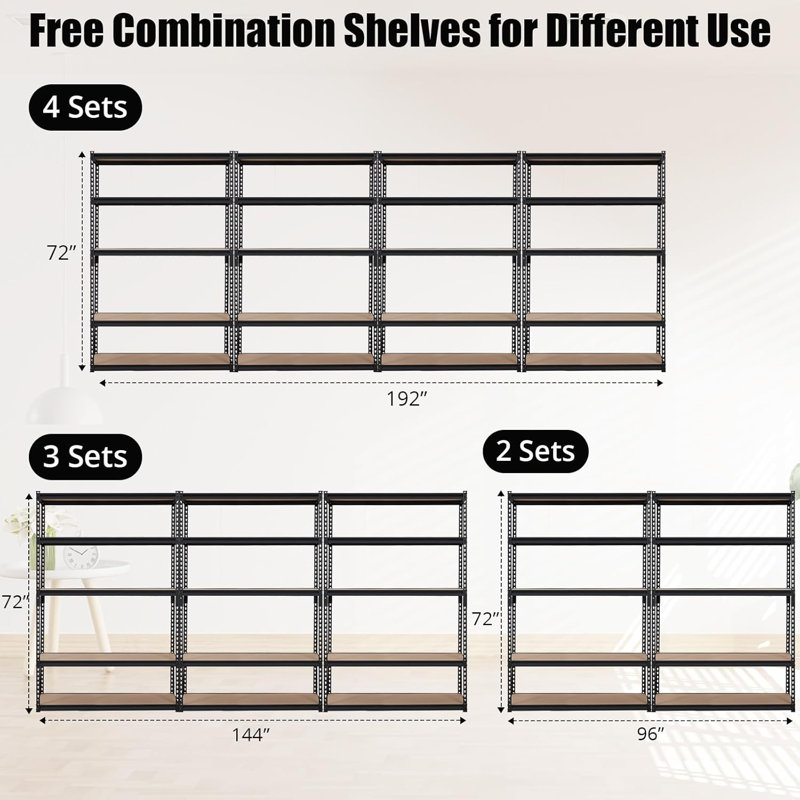 122cm W Steel Storage Rack
