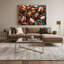 «Music Congas», art mural sur toile brune-878294044