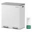 Steel Step On Multi-Compartment Rubbish & Recycling Bin-1595479699-1595479697