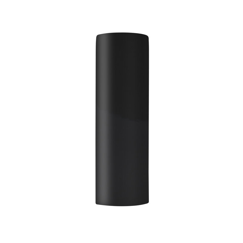 Henry Street Ceramic Flush Mounted Sconce, Gloss Black