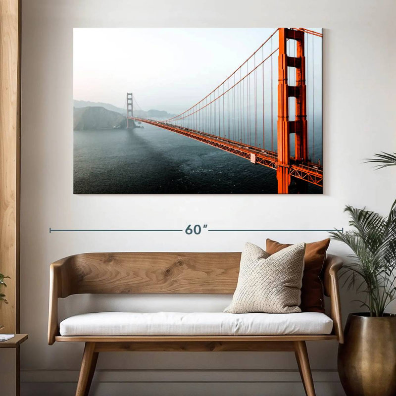 Hazy Gate Bridge, 34" H x 51" W