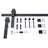 80''H Embossing Knotty Pine Wood Bi- Fold Barn Door With Hardware Kit-97865907-97865901