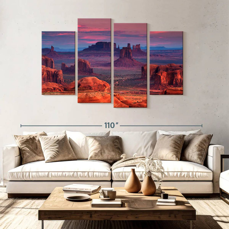 Hannes Monument Valley, paysage désertique, H 54 po x l 84 po