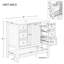 Ensemble de meuble-lavabo avec lavabo, une armoire et six tiroirs-953911912