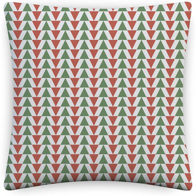 Indoor / Outdoor Ikat White Square Cushion Cover
