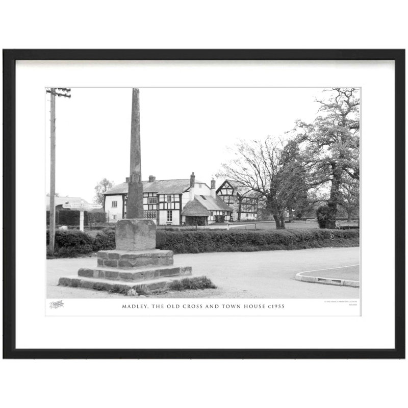 Madley, The Old Cross And Town House C1955 by Francis Frith - Single Picture Frame Print, 45cm H x 60cm W x 2.3cm D